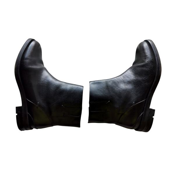 Franco Sarto Women's Black Mist Leather Zip Bootie Shoes Size 7 - Picture 5 of 10